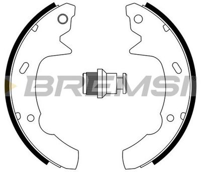 GF4599 BREMSI Комплект тормозных колодок