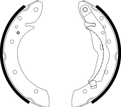 8DB355001241 HELLA Комплект тормозных колодок