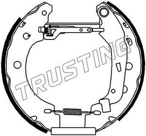 6156 TRUSTING Комплект тормозных колодок