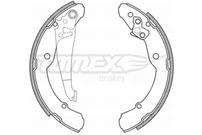 TX2104 TOMEX Brakes Комплект тормозных колодок