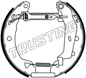 6158 TRUSTING Комплект тормозных колодок