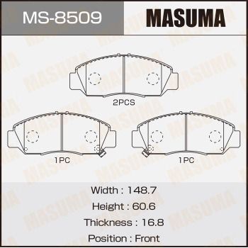 MS8509 MASUMA Комплект тормозных колодок