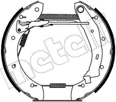 510429 METELLI Комплект тормозных колодок