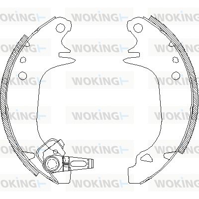 Z413000 WOKING Комплект тормозных колодок