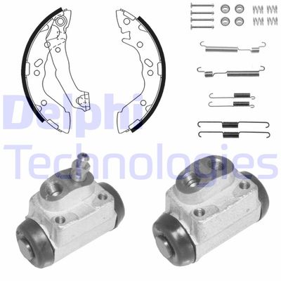 KP1105 DELPHI Комплект тормозных колодок