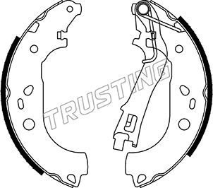 034122 TRUSTING Комплект тормозных колодок