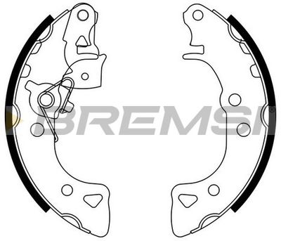 GF01031 BREMSI Комплект тормозных колодок