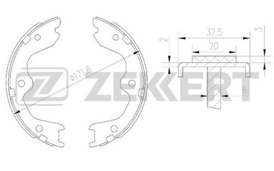 BK4171 ZEKKERT Комплект тормозных колодок