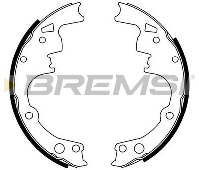 GF4514 BREMSI Комплект тормозных колодок