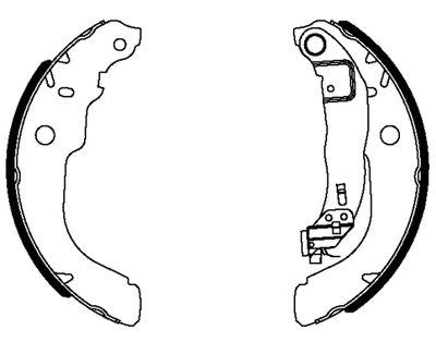 8DB355038101 HELLA PAGID Комплект тормозных колодок