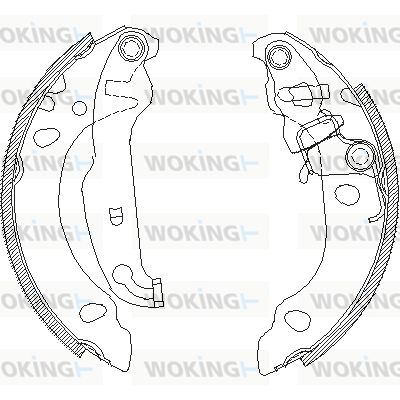 Z413800 WOKING Комплект тормозных колодок