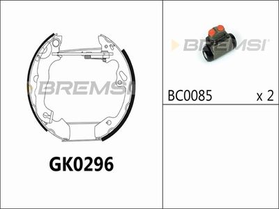 GK0296 BREMSI Комплект тормозных колодок