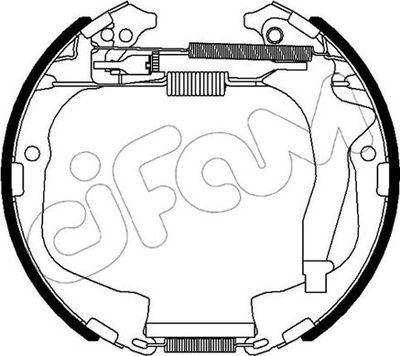 151495 CIFAM Комплект тормозных колодок