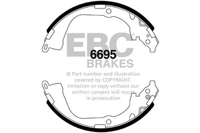 6695 EBC Brakes Комплект тормозных колодок