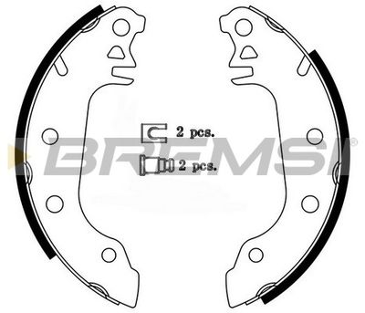 GF0191 BREMSI Комплект тормозных колодок