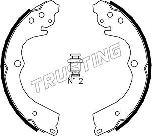 110334 TRUSTING Комплект тормозных колодок