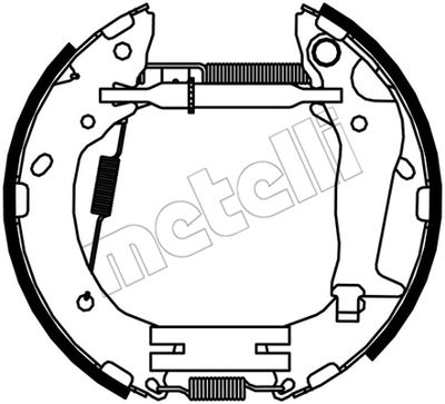 510532 METELLI Комплект тормозных колодок