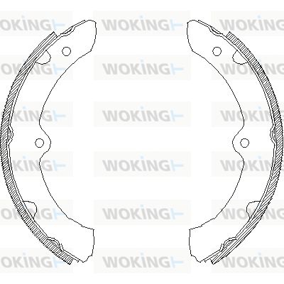 Z442800 WOKING Комплект тормозных колодок