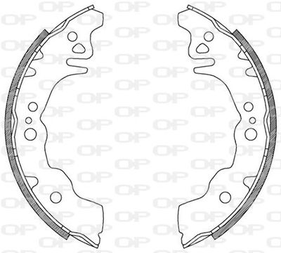 BSA212700 OPEN PARTS Комплект тормозных колодок