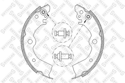 404100SX STELLOX Комплект тормозных колодок