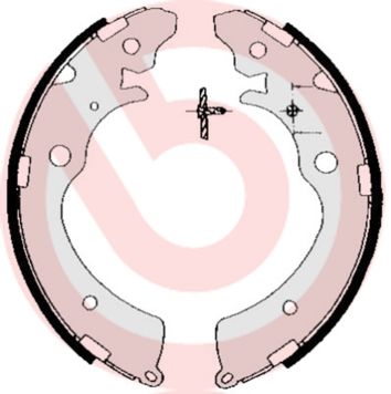 S28507 BREMBO Комплект тормозных колодок