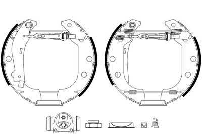 BXK2034 BENDIX Braking Комплект тормозных колодок