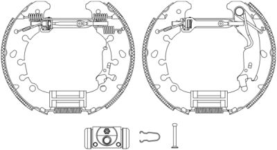 8DB355005181 HELLA PAGID Комплект тормозных колодок