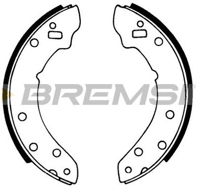 GF0430 BREMSI Комплект тормозных колодок