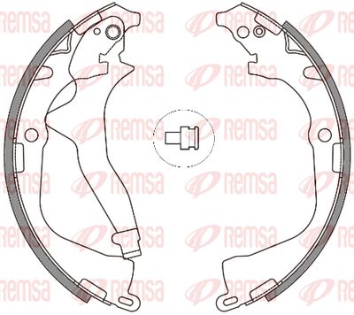 464800 REMSA Комплект тормозных колодок