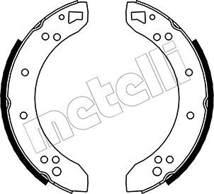 530101 METELLI Комплект тормозных колодок