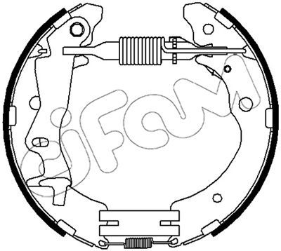 151517 CIFAM Комплект тормозных колодок