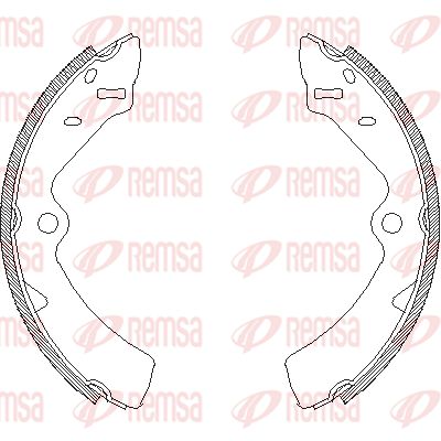 416700 REMSA Комплект тормозных колодок