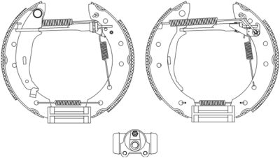 8DB355004291 HELLA Комплект тормозных колодок