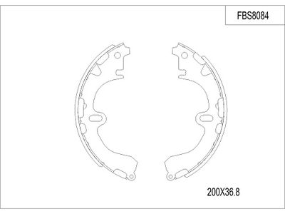 FBS8084 FI.BA Комплект тормозных колодок