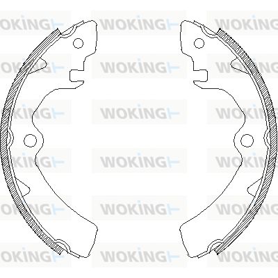 Z410600 WOKING Комплект тормозных колодок