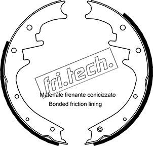 1088224 fri.tech. Комплект тормозных колодок