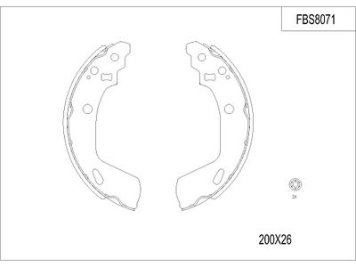 FBS8071 FI.BA Комплект тормозных колодок