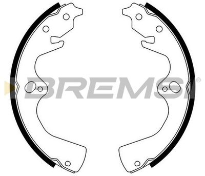 GF0783 BREMSI Комплект тормозных колодок