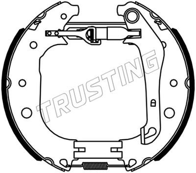 6534 TRUSTING Комплект тормозных колодок