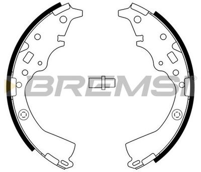 GF0956 BREMSI Комплект тормозных колодок