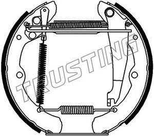 6138 TRUSTING Комплект тормозных колодок