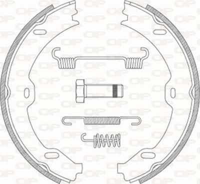 BSA219000 OPEN PARTS Комплект тормозных колодок