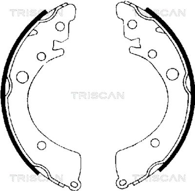 810040402 TRISCAN Комплект тормозных колодок