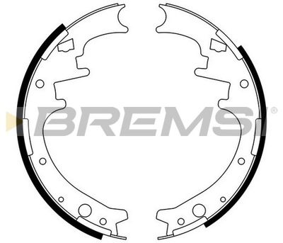 GF4445 BREMSI Комплект тормозных колодок