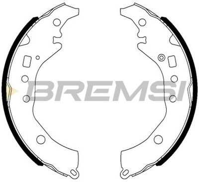 GF0984 BREMSI Комплект тормозных колодок