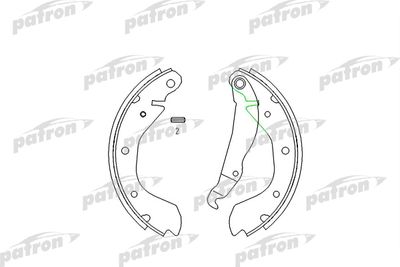 PSP216 PATRON Комплект тормозных колодок