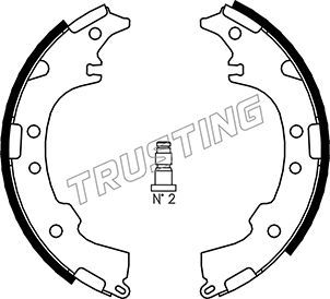 115304 TRUSTING Комплект тормозных колодок