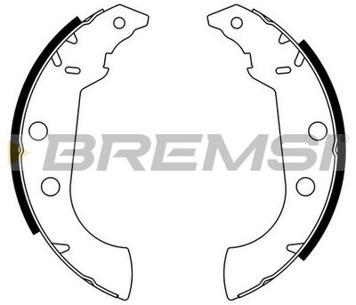 GF0383 BREMSI Комплект тормозных колодок