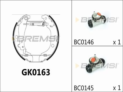GK0163 BREMSI Комплект тормозных колодок