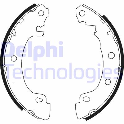 LS1724 DELPHI Комплект тормозных колодок